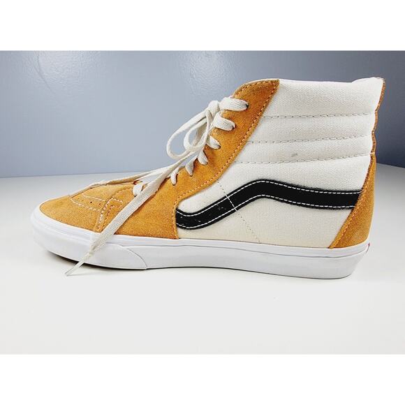 VANS Sk8-Mid Top Off The Wall Sneaker Mustard Yellow Gold Men's 10.5 Women's 12 - Picture 8 of 16